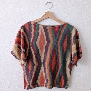 Lauren Ralph Lauren Geometric Knit Top